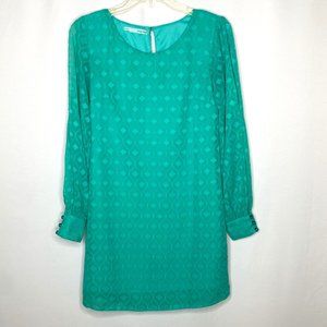 Maurices Size XS Teal Tribal Long Sleeve Women's Tunic